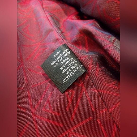 Anne Klein Lambswool Cashmere Coat Double Breasted SZ 10 EUC - Picture 9 of 16